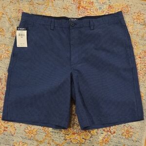 Chaps Men's Classic Blue Checkered Shorts